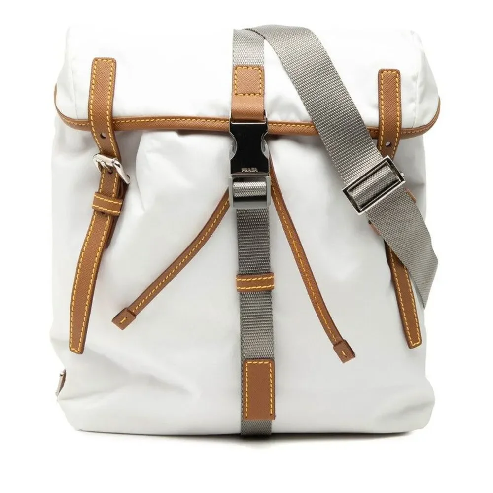 Prada Tessuto Triangle Logo Shoulder Bag